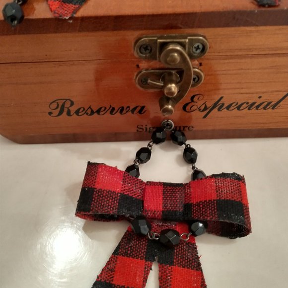 Original Suenos de Saundra Upcycled Hemingway Cigar Box Purse - Picture 4 of 14